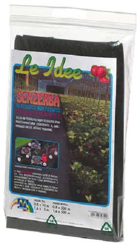 Telo Nero Tnt Per Pacciamatura Mt.0,80x10 In Tessuto Non Tessuto 50gr/mq - Salone