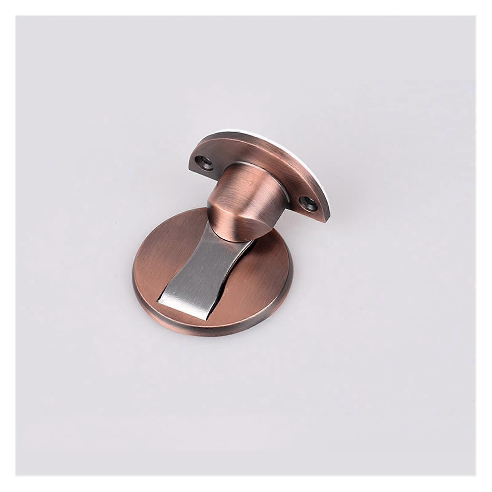 Magnetischer Türstopper Aus Rotbronzefarbenem Edelstahl, Rostbeständig, Verhindert Beschädigungen An Wänden
