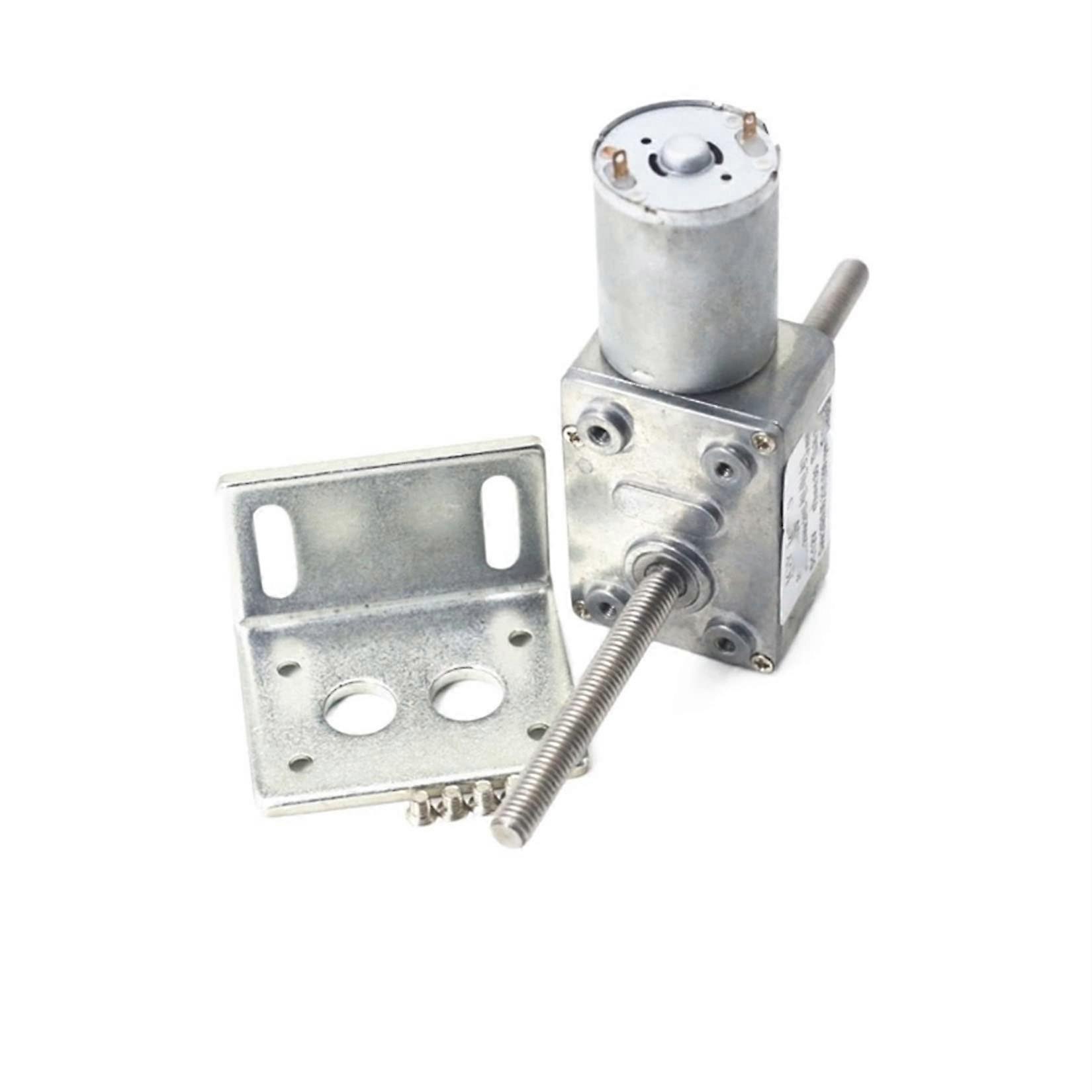 Jgy370 24v Gleichstrom-getriebemotor Mit Metallgetriebe, Langsam Laufender Schneckengetriebemotor (6 U/min), Doppeldrehmomentwelle Für Roboter