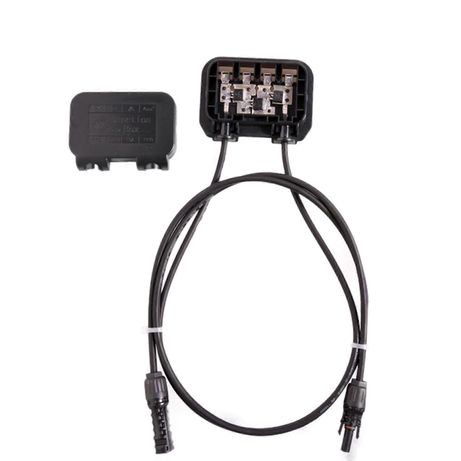 Ip68 Wasserdichte Solaranschlussdose, 1500v 30a Doppelseitiger Stecker Für Ein Einzelnes Photovoltaikmodul