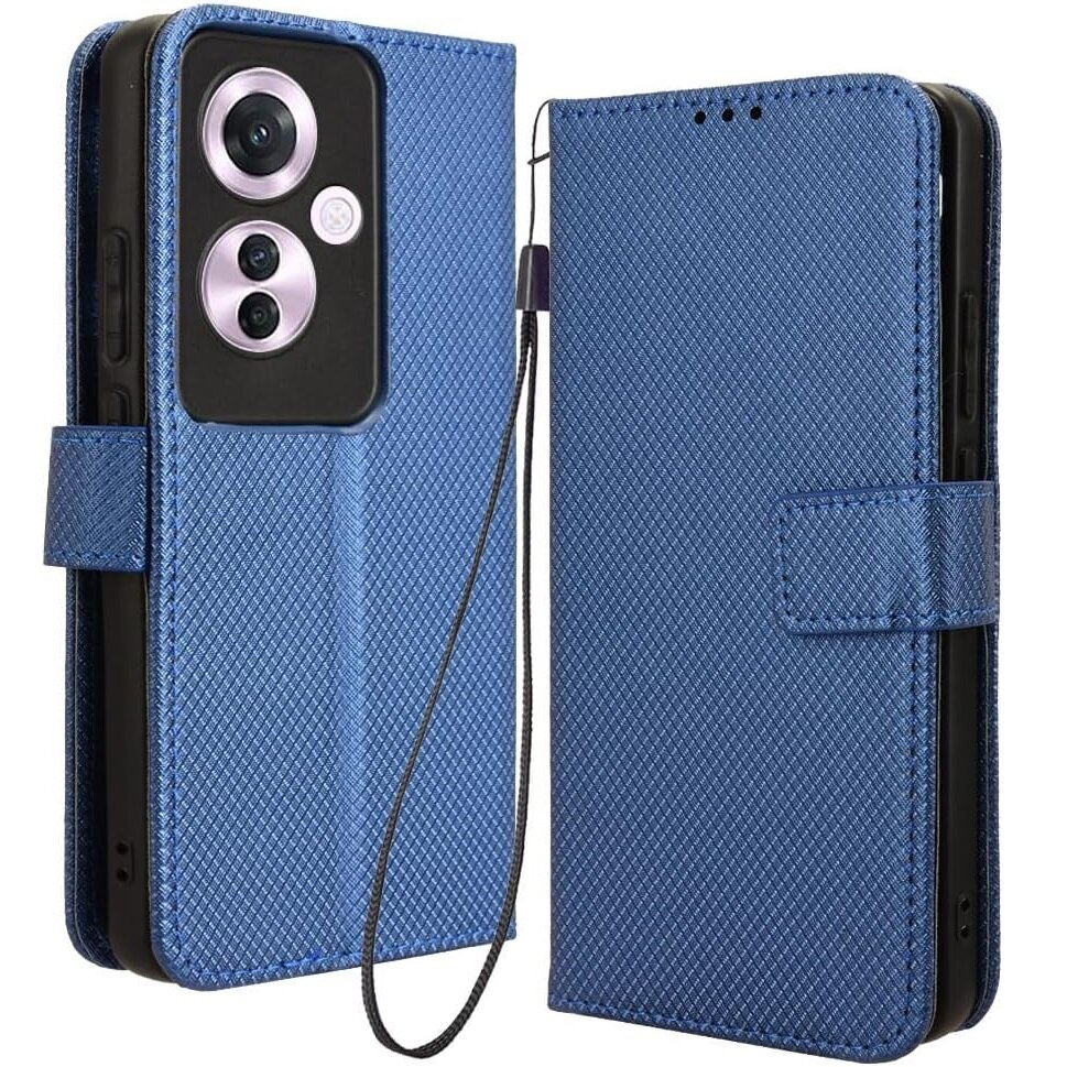 Klapphülle Für Oppo Reno 11f 5g, Smart-magnet-wallet, Blau