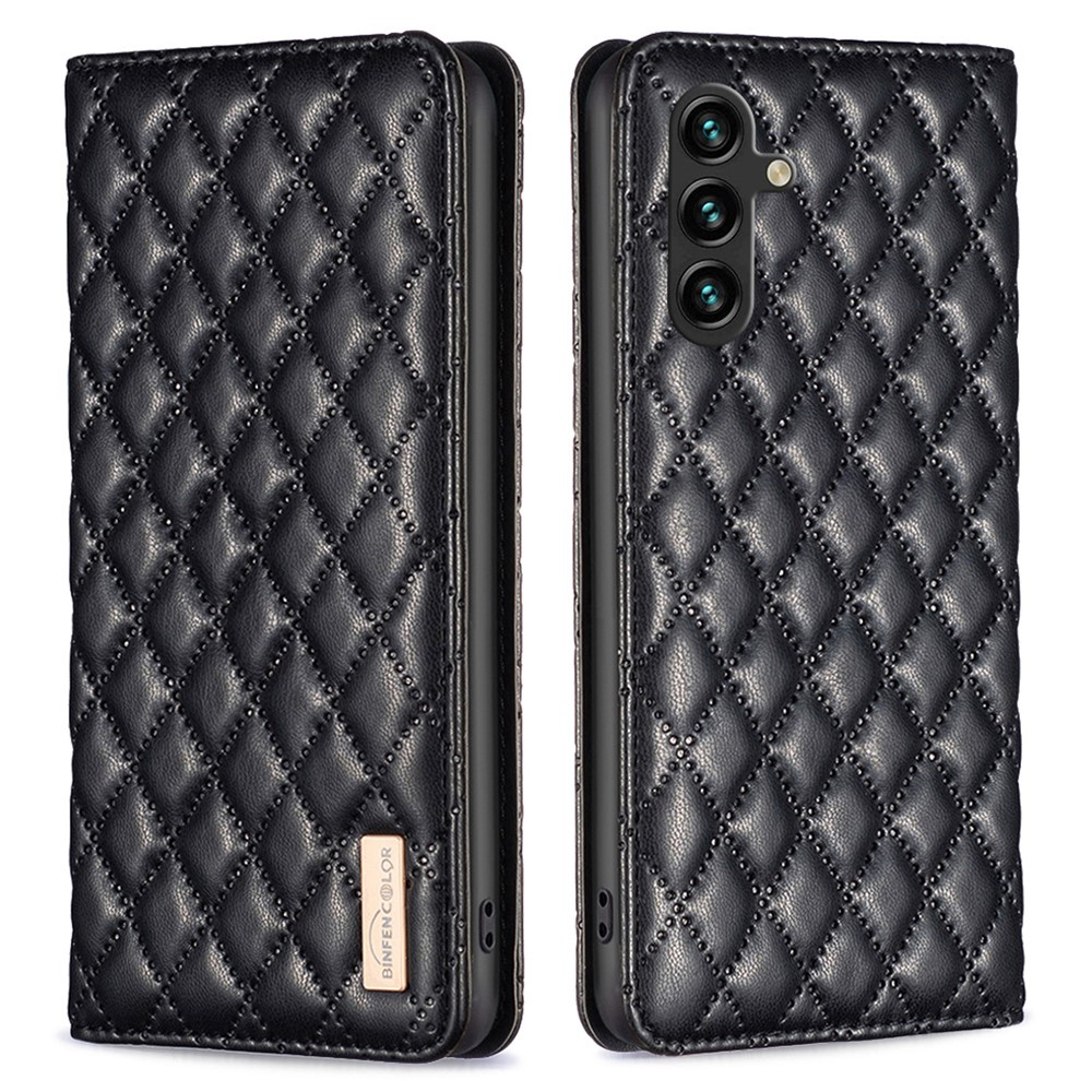 Klapphülle Für Samsung Galaxy A35 5g, Brieftaschenmodell, Farbe: Binfen, Schwarz