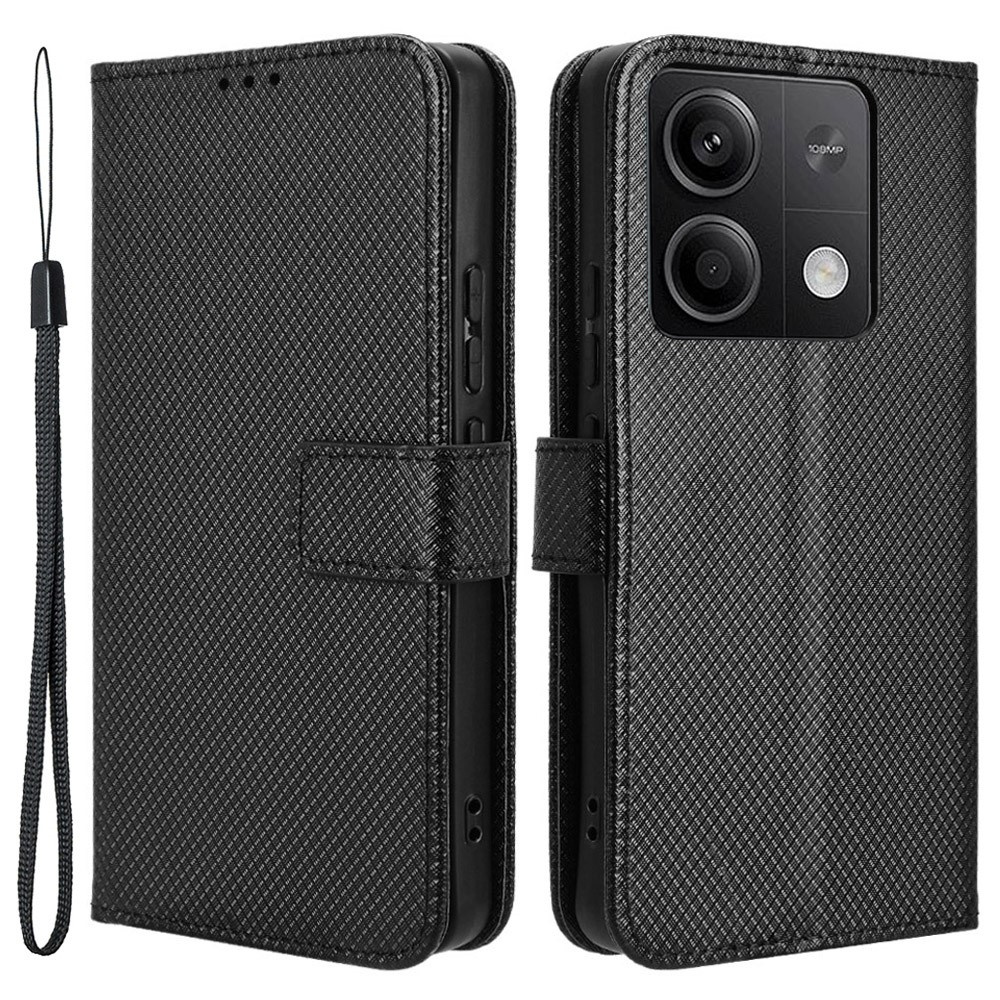 Flip-case Für Xiaomi Redmi Note 13 5g, Mit Magnetischem Wallet-verschluss, Schwarz