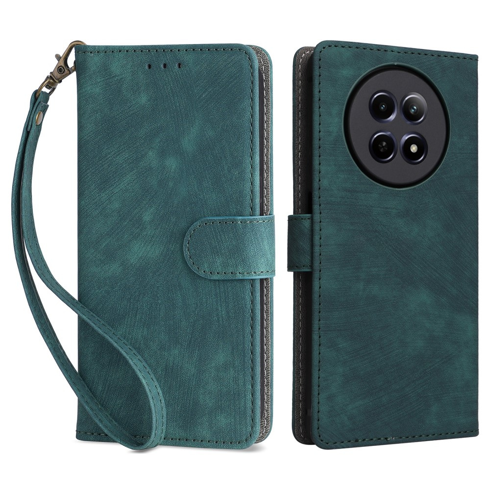 Realme 12 5g Flip Case, Rfid Wallet, Grün
