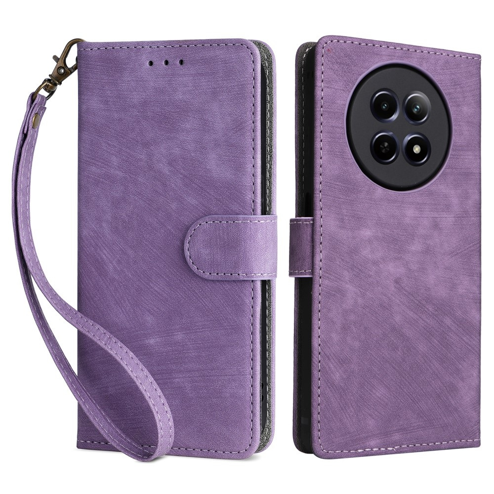 Realme 12 5g Flip Case, Rfid Wallet, Lila