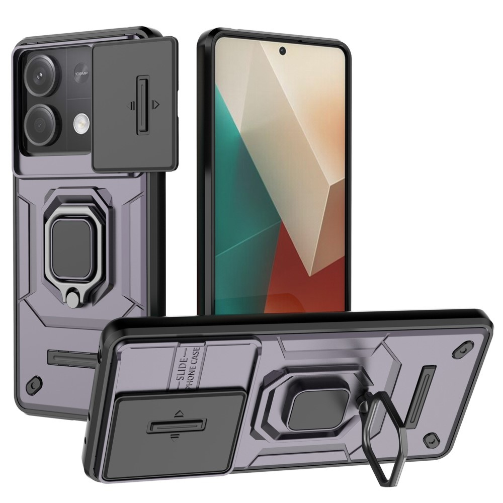 Kamera-objektiv-schutzhülle Mit Ständer Für Xiaomi Redmi Note 13 5g, Lila