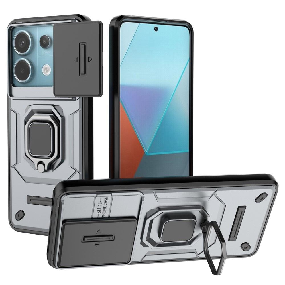 Kamera-objektiv-schutzhülle Mit Ständer Für Xiaomi Redmi Note 13 Pro 5g, Grau