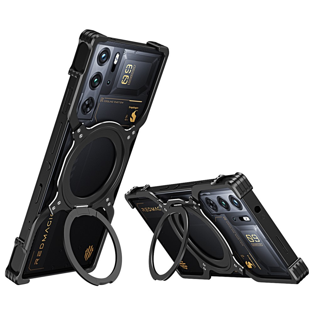 Schutzhülle Für Redmagic 10 Pro+ / 10 Pro / 9 Pro+ / 9 Pro, Mit Ständer, Stoßdämpfer, Objektivabdeckung, Magsafe-anschluss, Schwarz/silber