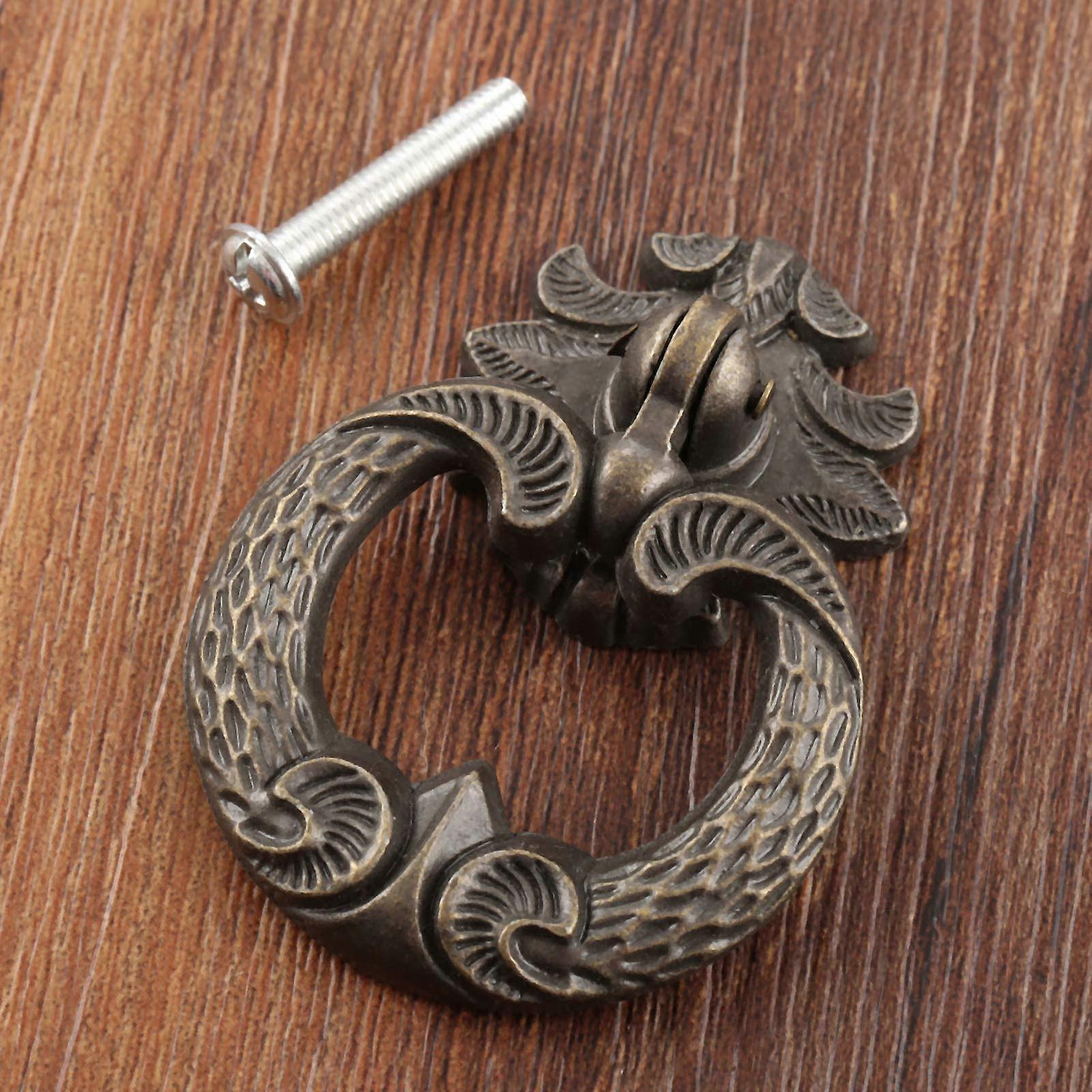 Schubladengriff Aus Antiker Bronze Mit Retro-spitzenmuster, Verstellbare Zinklegierungs-möbelbeschläge