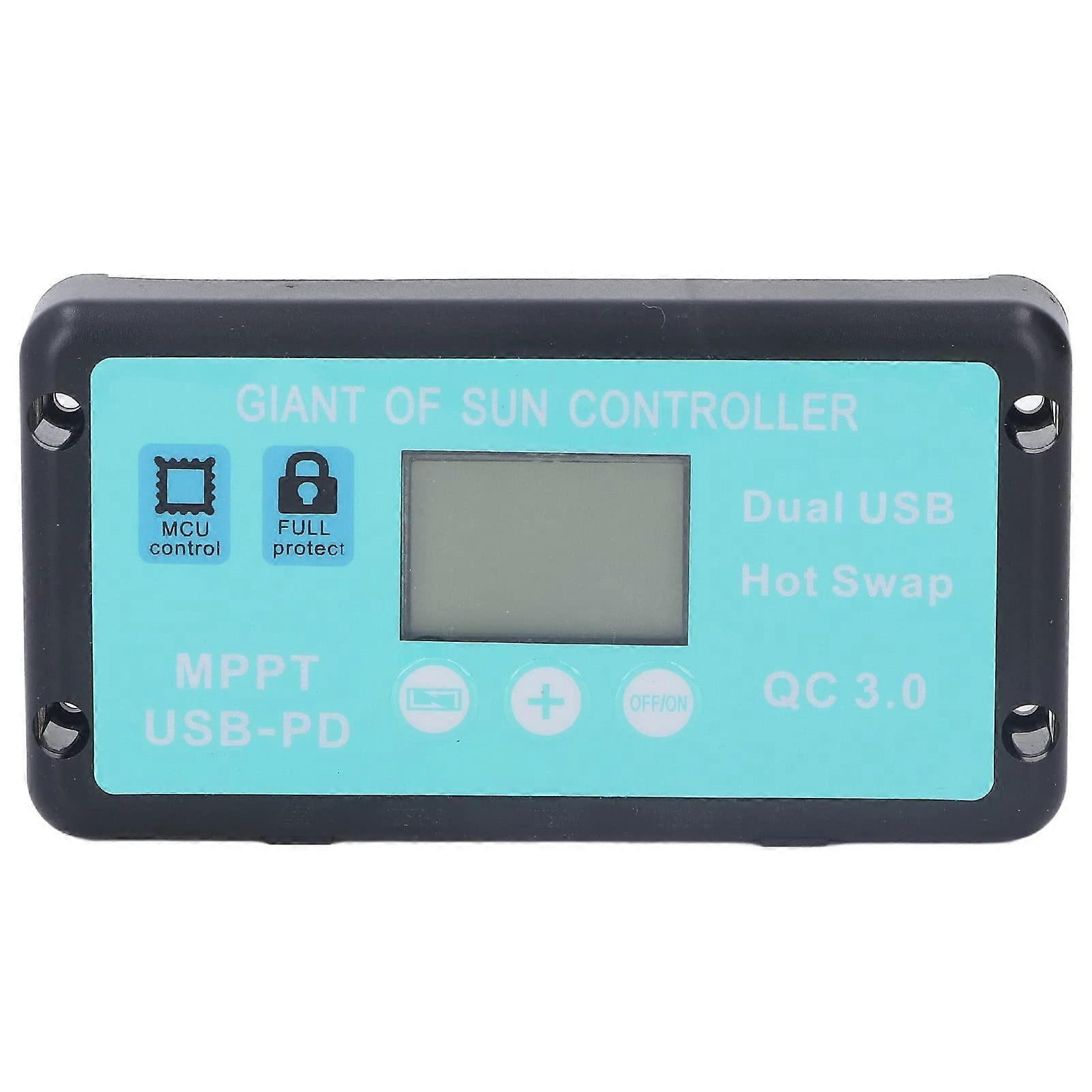40-a-mppt-solarladeregler Für 12-v- Und 24-v-systeme Mit Lcd-anzeige Und Aluminiumgehäuse