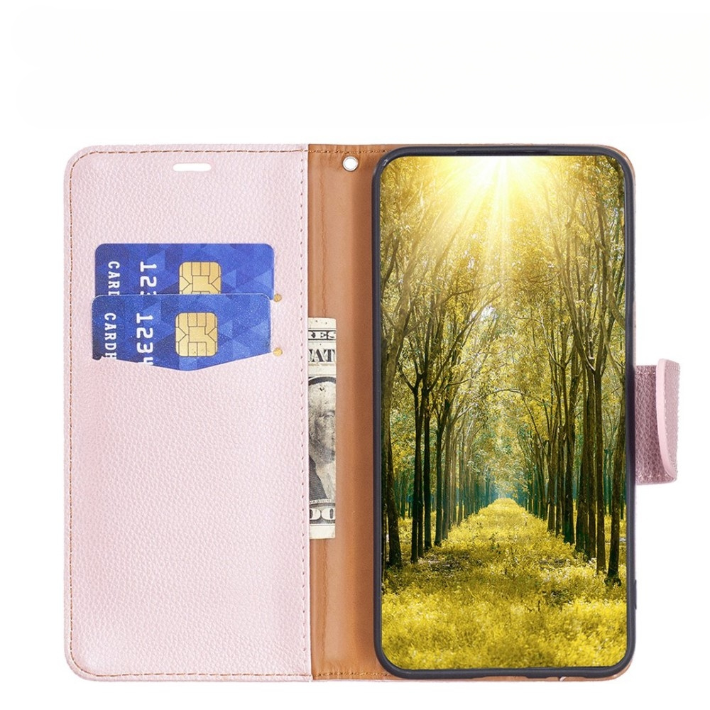 Samsung Galaxy A54 5g Flip Case, Wallet Litchi Magnet, Roségold