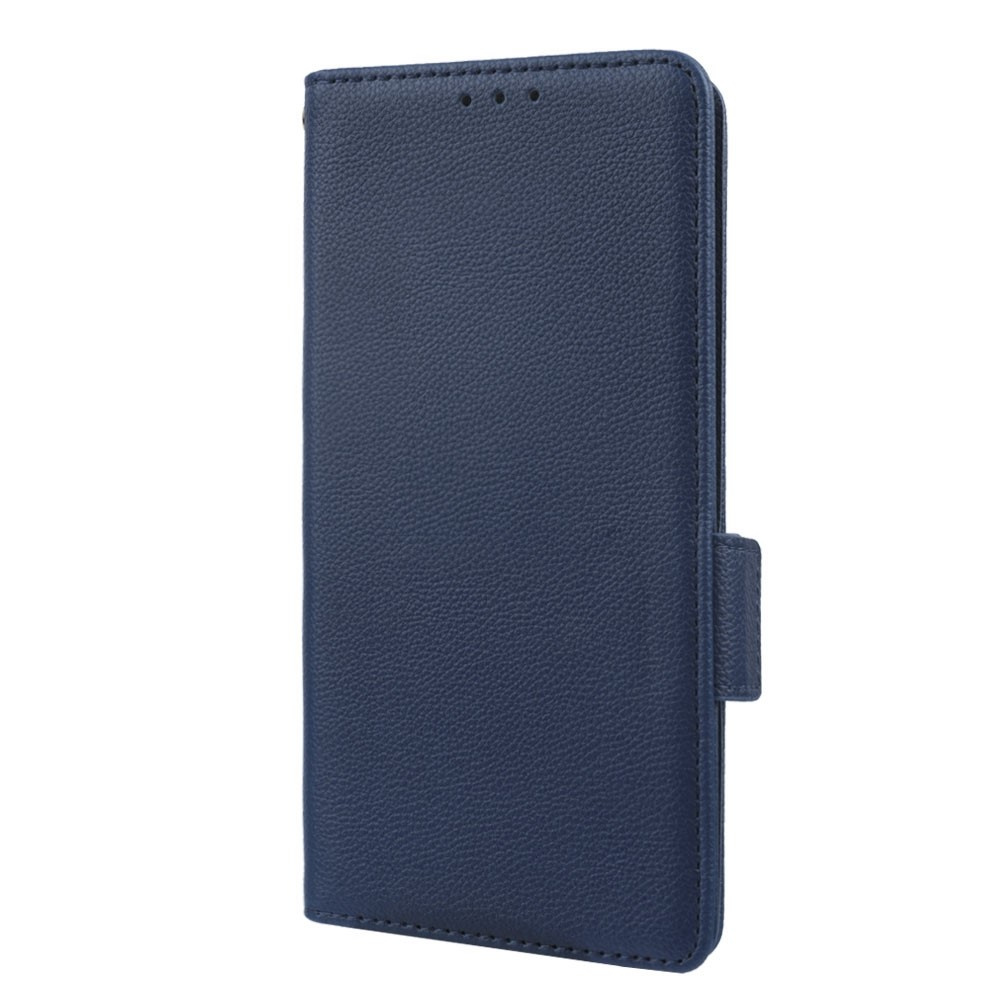 Klapphülle Für Motorola Moto G72, Dünnes Magnet-wallet-case, Marineblau