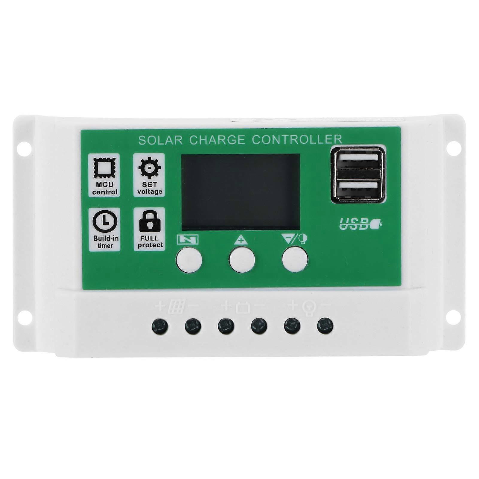 10a 12v 24v Mppt-solarladeregler Mit Lcd-display, Effizienter Dual-spannungs-batterieregler