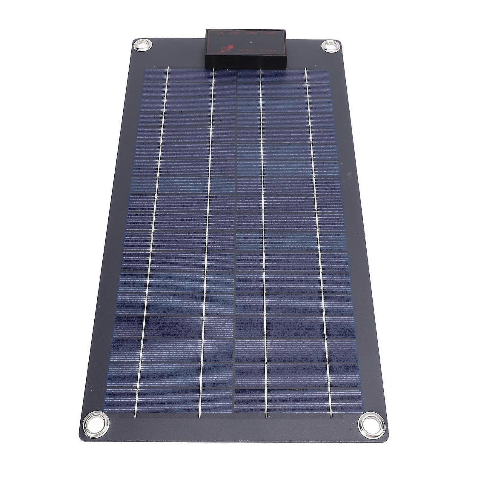 Tragbares 10-w-18-v-solarpanel Mit Usb-anschluss, Leichtes Und Flexibles Solarladegerät Für Camping, Wohnwagen Und Boot