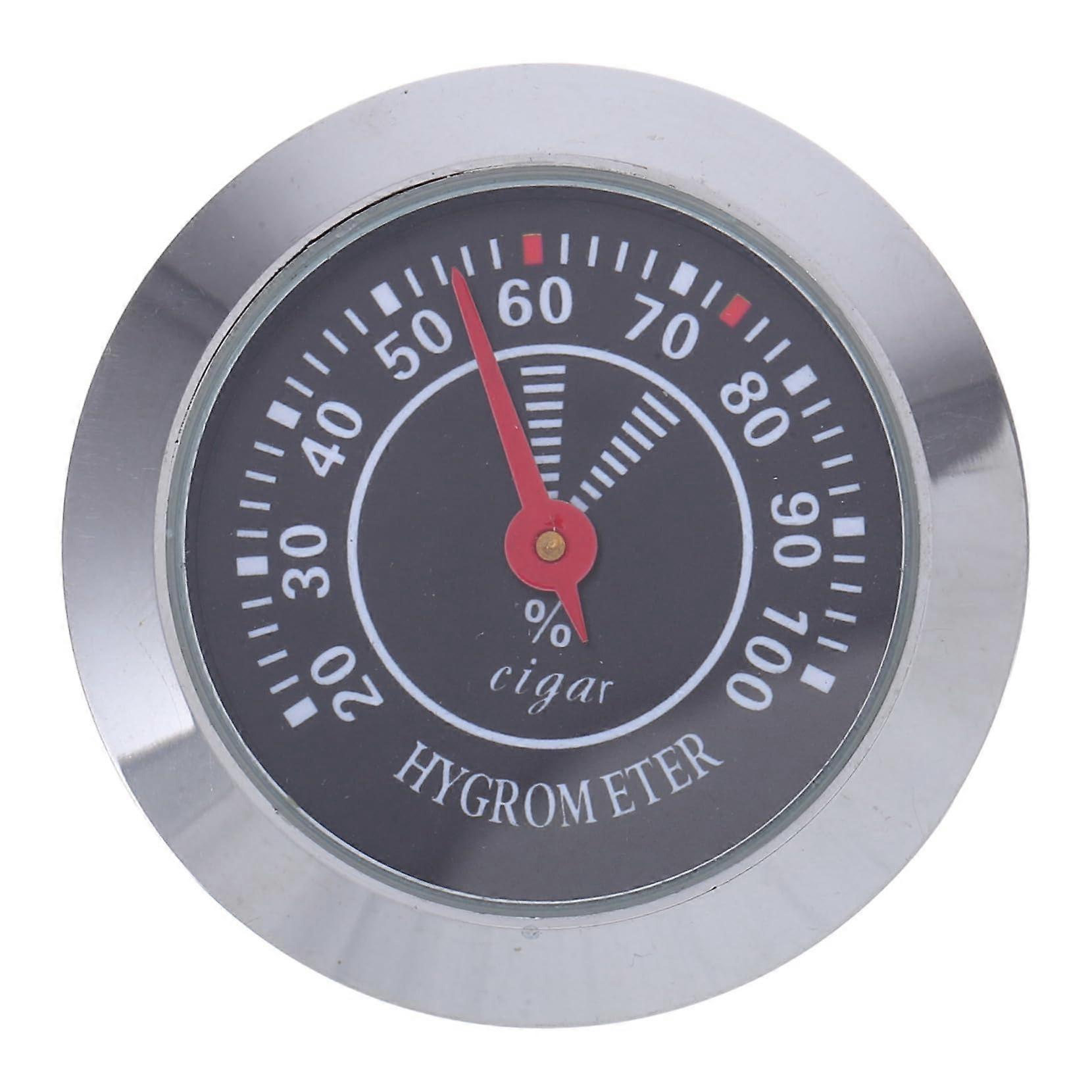 Rundes Analoges Hygrometer Für Zigarrenhumidore, Mechanisches Mini-manometer Mit Präzisionsbatterie, Metallausführung