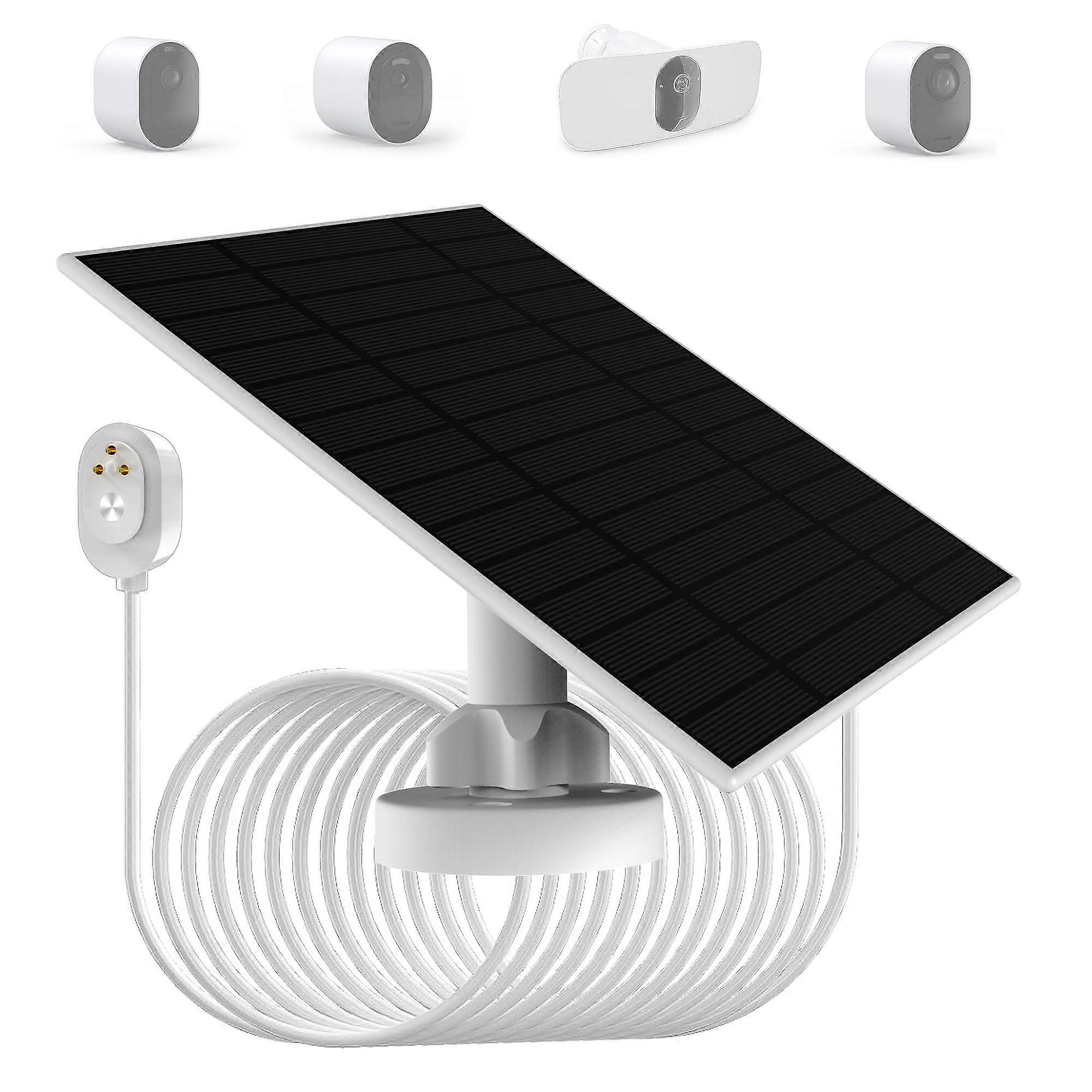 6w Solarpanel Für Arlo Pro 5s 2k, Pro 4, Pro 3 Und Ultra 2 Kameras, Ip66 Wasserdichte Dauerstromversorgung Mit 4m Kabel.