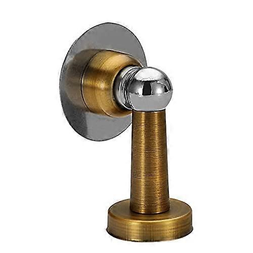 Magnetischer Türstopper Aus Edelstahl, Messing-finish, Windbeständig, Zur Wand- Oder Bodenmontage.