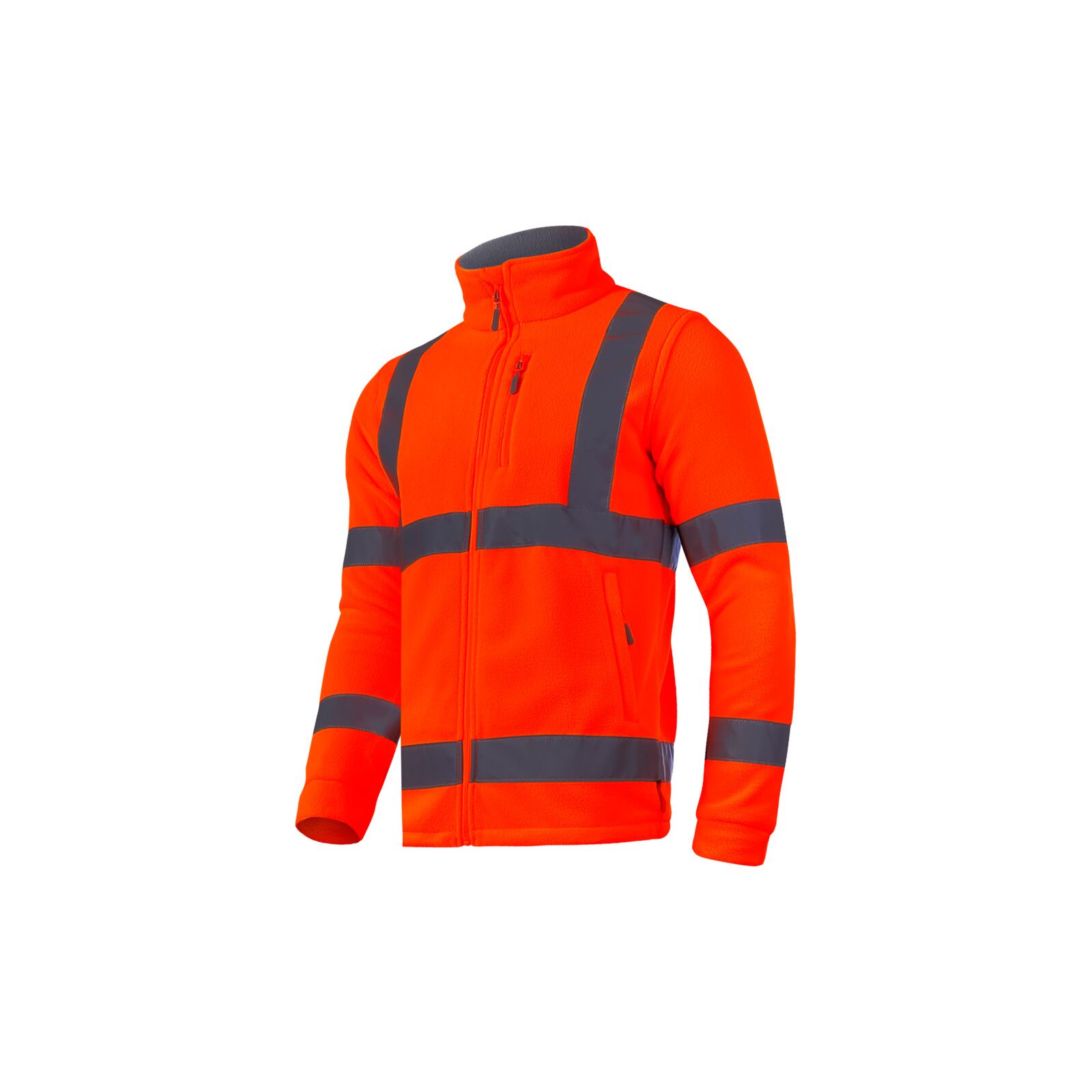 Warnschutz-fleece-sweatshirt In Orange, „s“, Ce, Lahti
