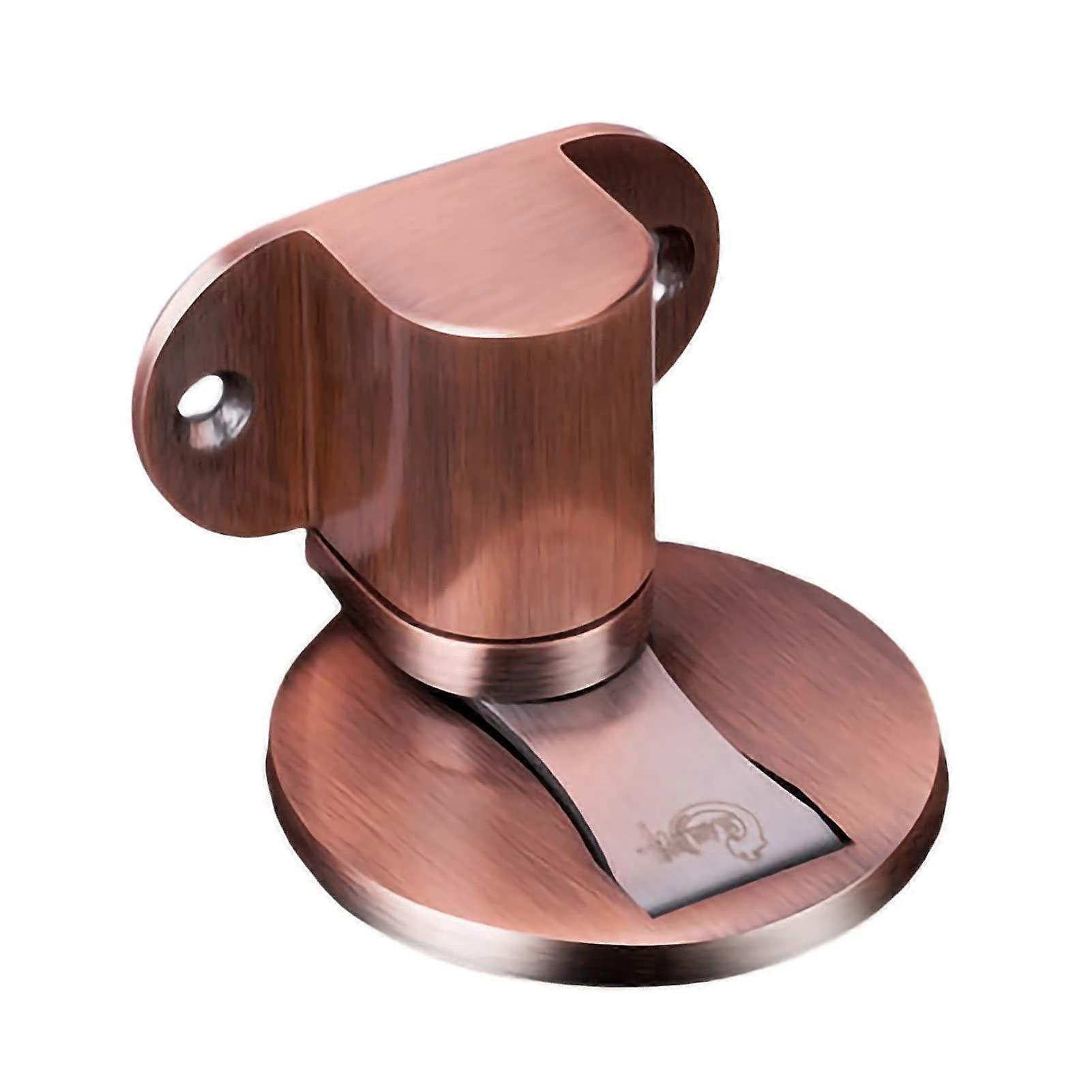 Magnetischer Türstopper Aus Edelstahl, Bodenriegel Ohne Bohren, Schwarz/rotbronze