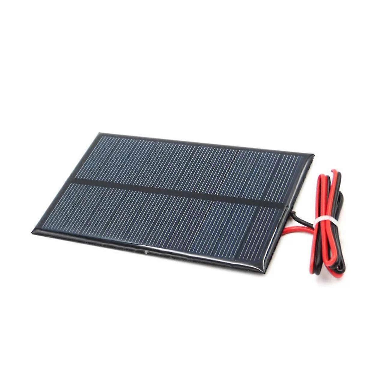 Mini-5v-250ma-polykristallin-solarpanel Mit 100cm Kabel Für Kompakte Diy-solarladung