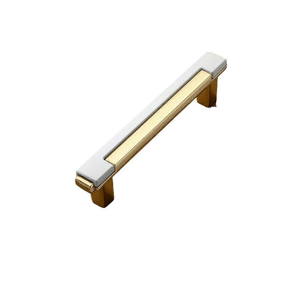 Moderne Möbelgriffe Aus Goldfarbener Zinklegierung, 96 Mm Küchenschubladengriffe, Weißgoldfarbene Oberfläche, Langlebiges Design
