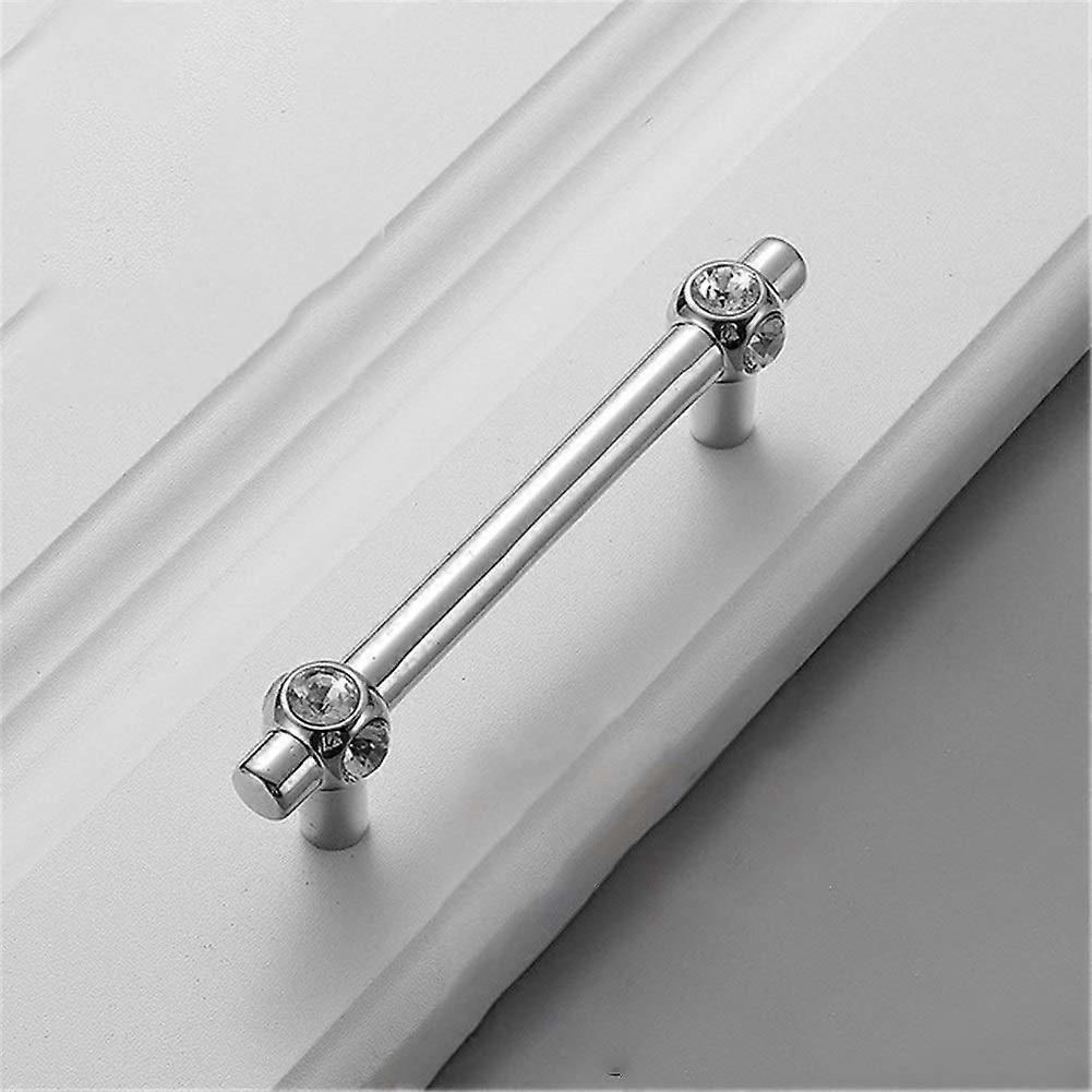 Luxuriöse Kristallmöbelgriffe, 96 Mm, Aus Zinklegierung Mit Verchromter Spiegeloberfläche, Für Küche Und Kommode