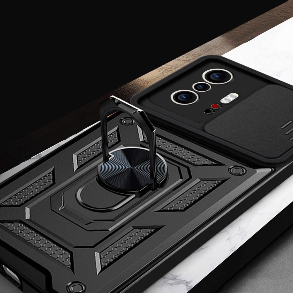 Schutzhülle Für Xiaomi 11t / 11t Pro, Camshield Slide, Schwarz
