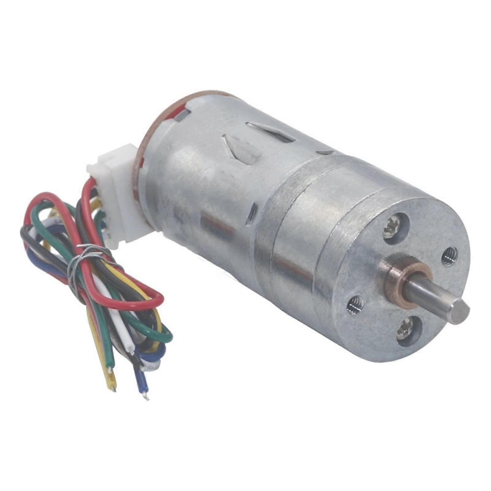 Mini-6v-gleichstrommotor Mit Bürsten Und Jga25370-encoder, Niedriges Drehmoment Und Geringe Geräuschentwicklung Für Robotik Und Automatisierung