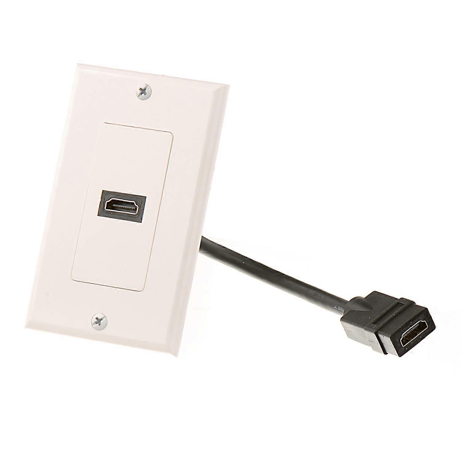 Set Mit 2 Hdmi 4k-wanddosen Mit Vergoldeten Anschlüssen Für Heimkino Und Spielekonsolen