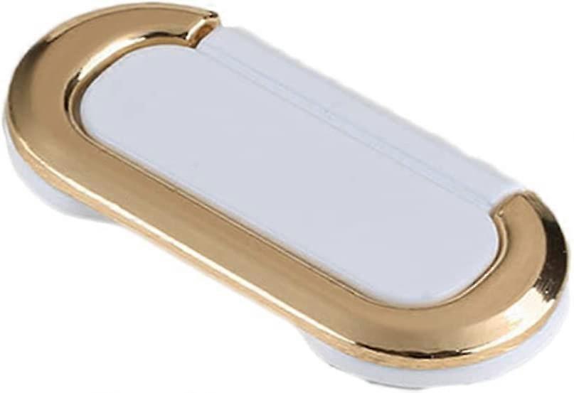 Unsichtbare, Eingelassene Türgriffe Aus Weißgoldener Zinklegierung, 64 Mm, 2er-set