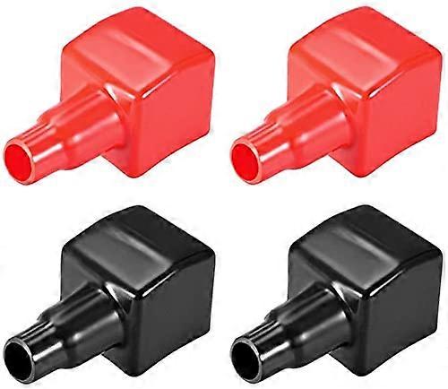 Pvc-isolierschläuche Für Batteriepole, 15 Mm² Kabel, 40 Mm², Rot Und Schwarz, 2 Paare