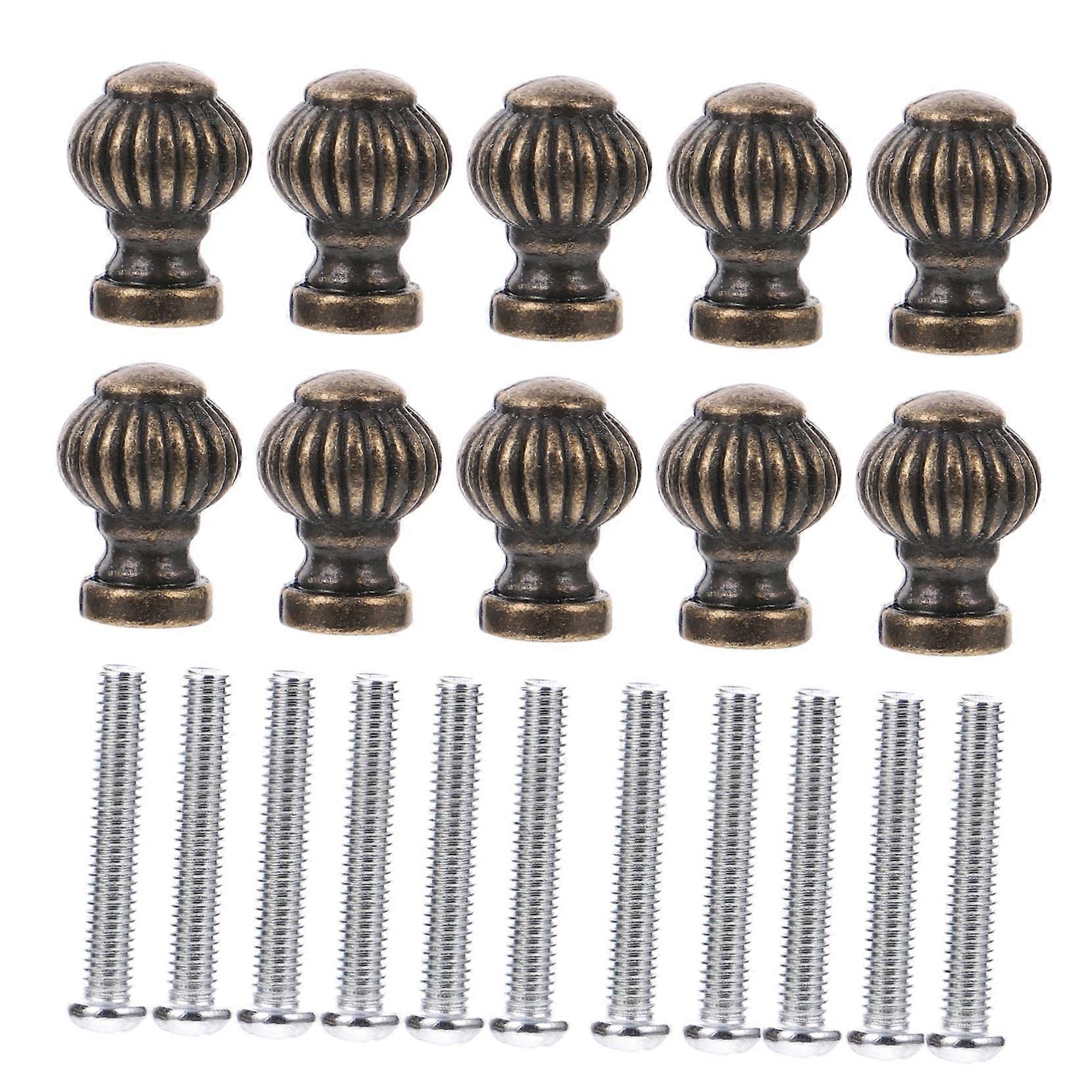 Set Mit 10 Antiken Bronze-türknöpfen Im Vintage-stil Aus Zinklegierung Für Schränke Und Möbel.