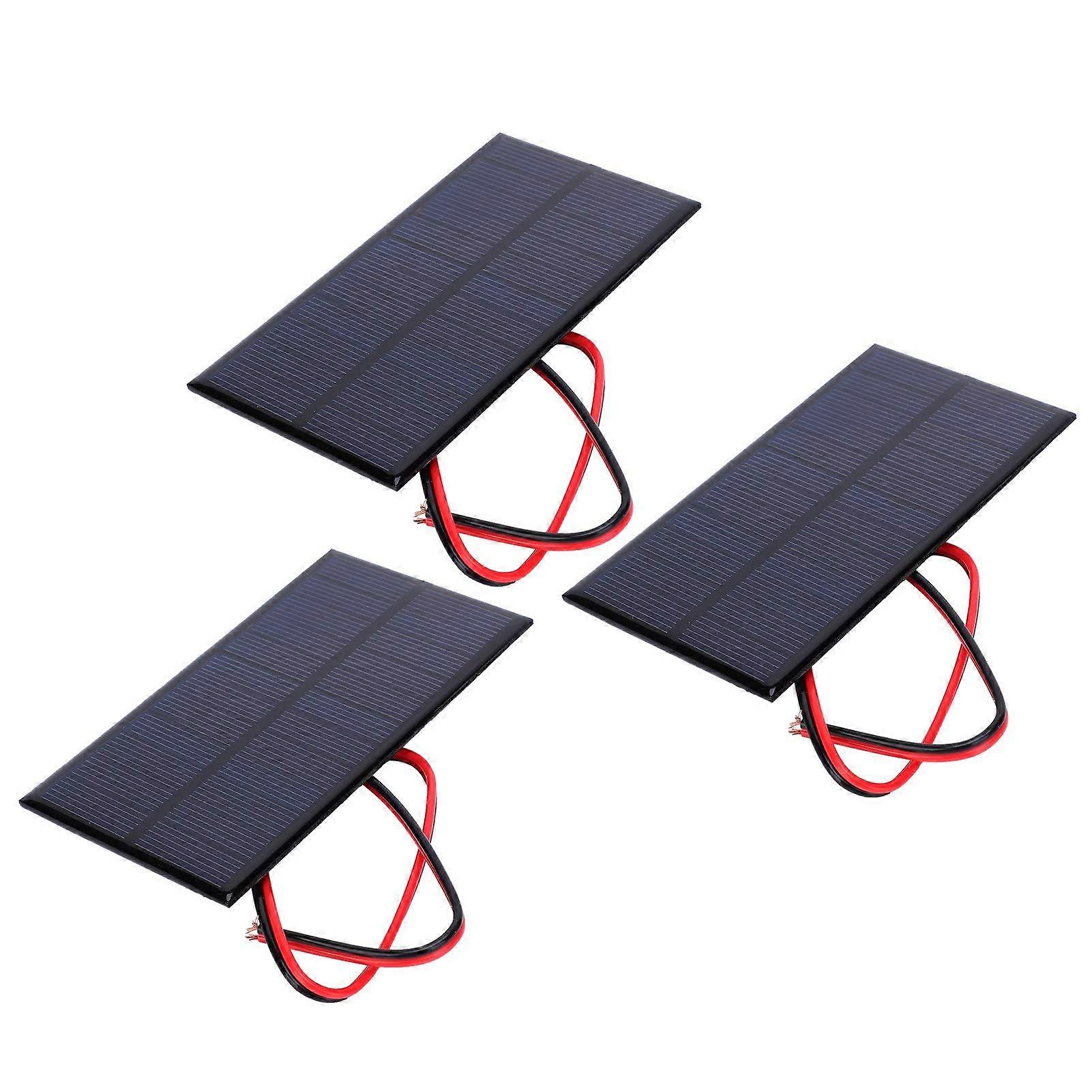 Set Mit 3 Mini-solarpanels (6 V, 1 W) Für Diy-projekte, Zum Laden Von Akkus Und Für Netzunabhängige Stromversorgung