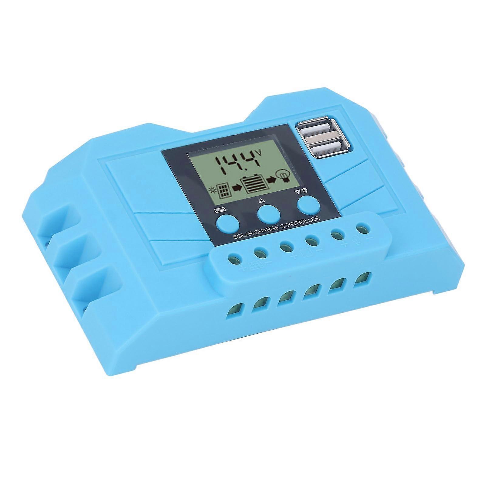 30a 12v/24v Mppt-solarladeregler Mit Lcd-bildschirm Und Usb-anschluss Für Wohnmobile, Boote Und Netzunabhängige Systeme