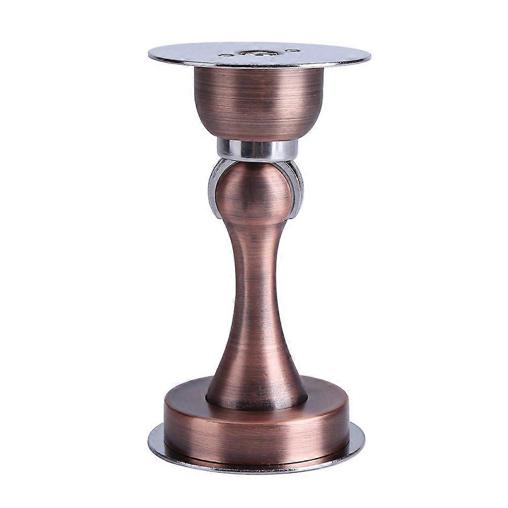 Magnetischer Türstopper Ohne Bohren, Aus Edelstahl, Zur Wand- Oder Bodenmontage, Starker Saugnapf (rotes Kupfer)