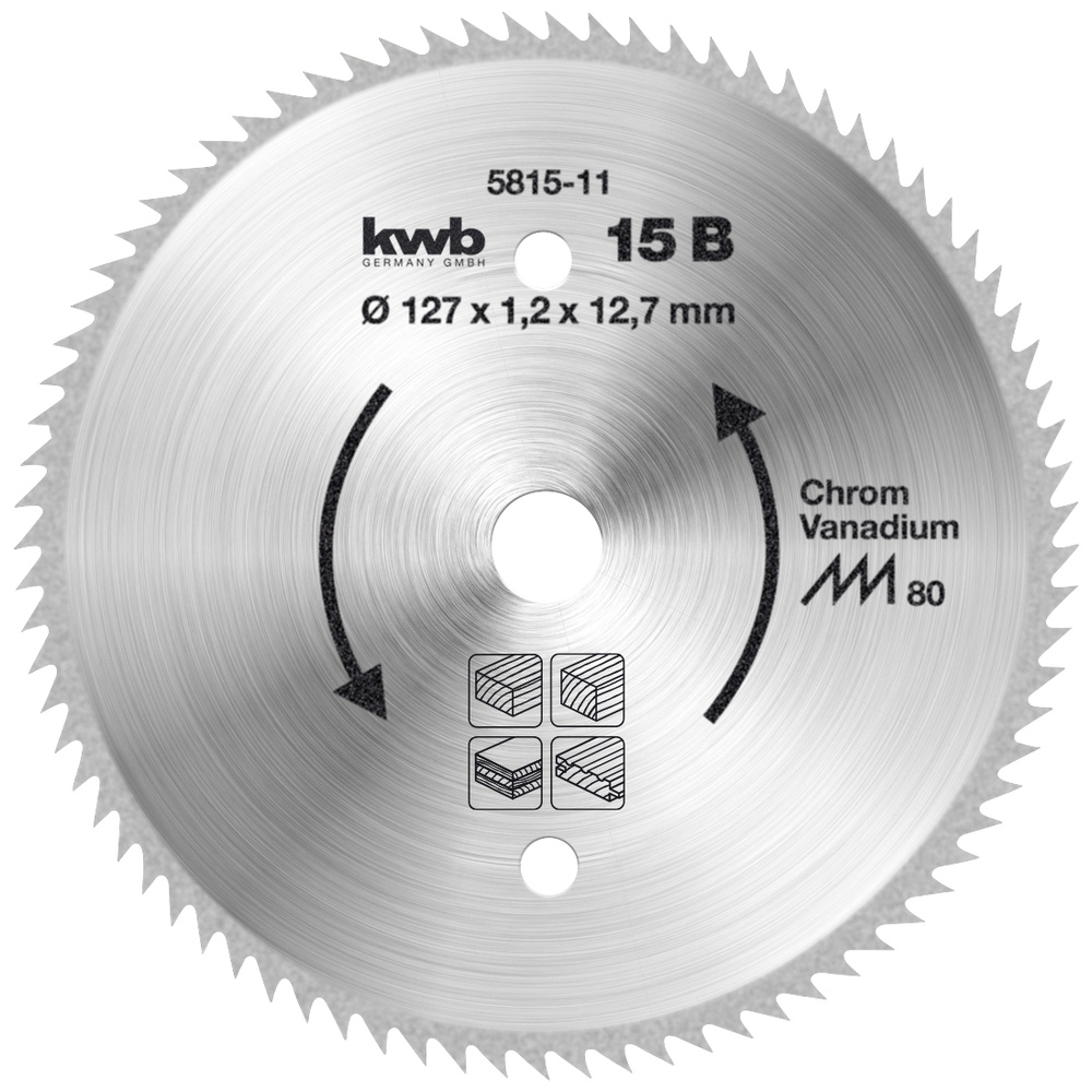 Kwb 581511 Kreissägeblatt 127 X 12.75 Mm 1 St.