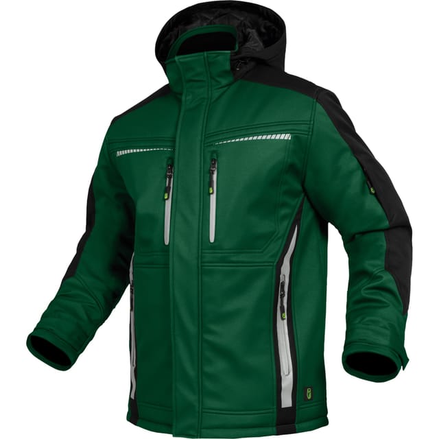 Leibwächter Winter-softshelljacke Flex-line Gr. 5xl Grün/schwarz