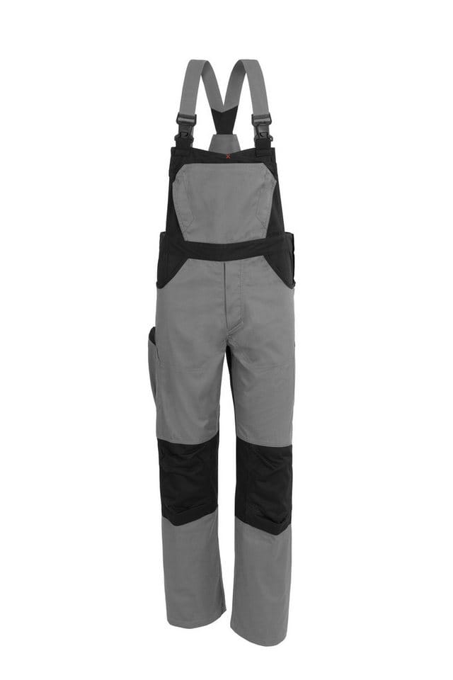 Latzhose X-Serie grau/schwarz Größe 102