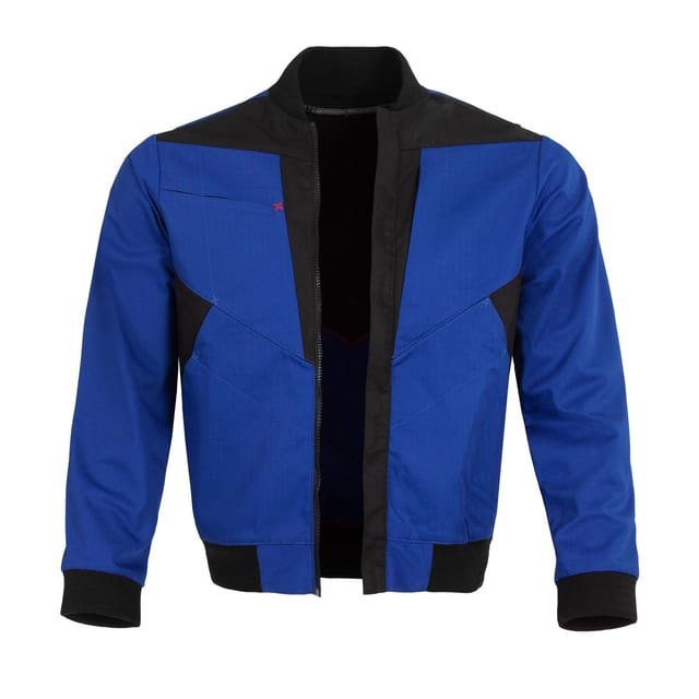 Blousonjacke X-Serie kornblau/schwarz Größe 4XL