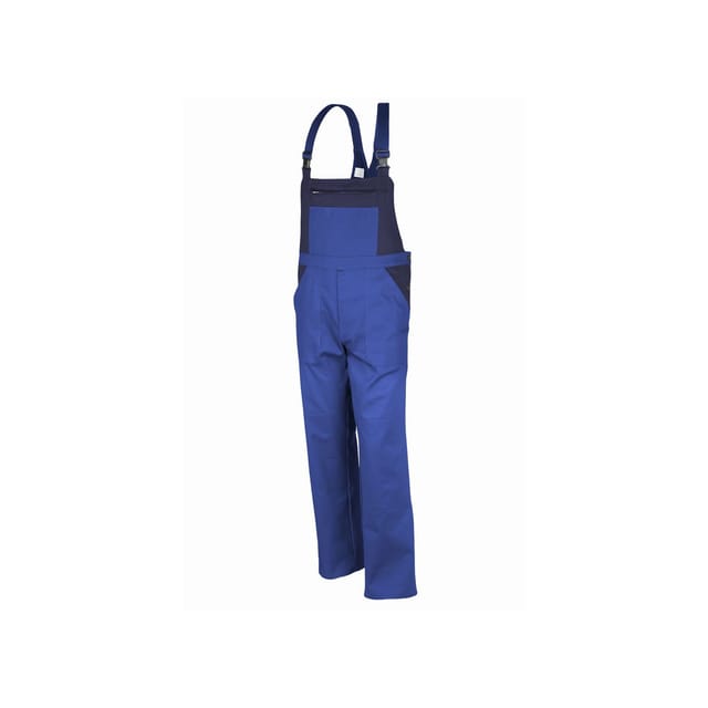 Latzhose basic 2-farbig kornblau/marine Größe 68