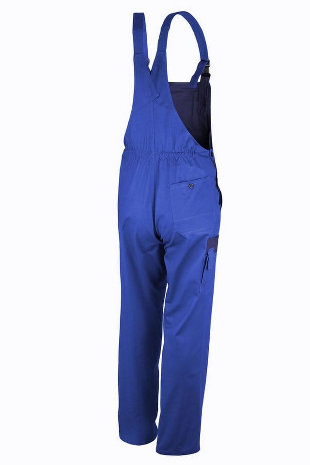 Latzhose basic 2-farbig kornblau/marine Größe 58