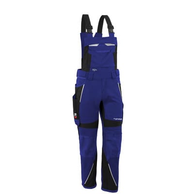 Latzhose "IRON" kornblau/schwarz, Gr. N46