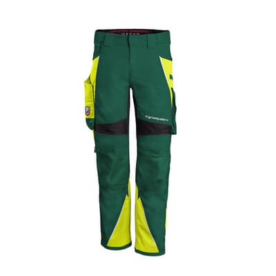 Bundhose "IRON" grün/warngelb, Gr. L46