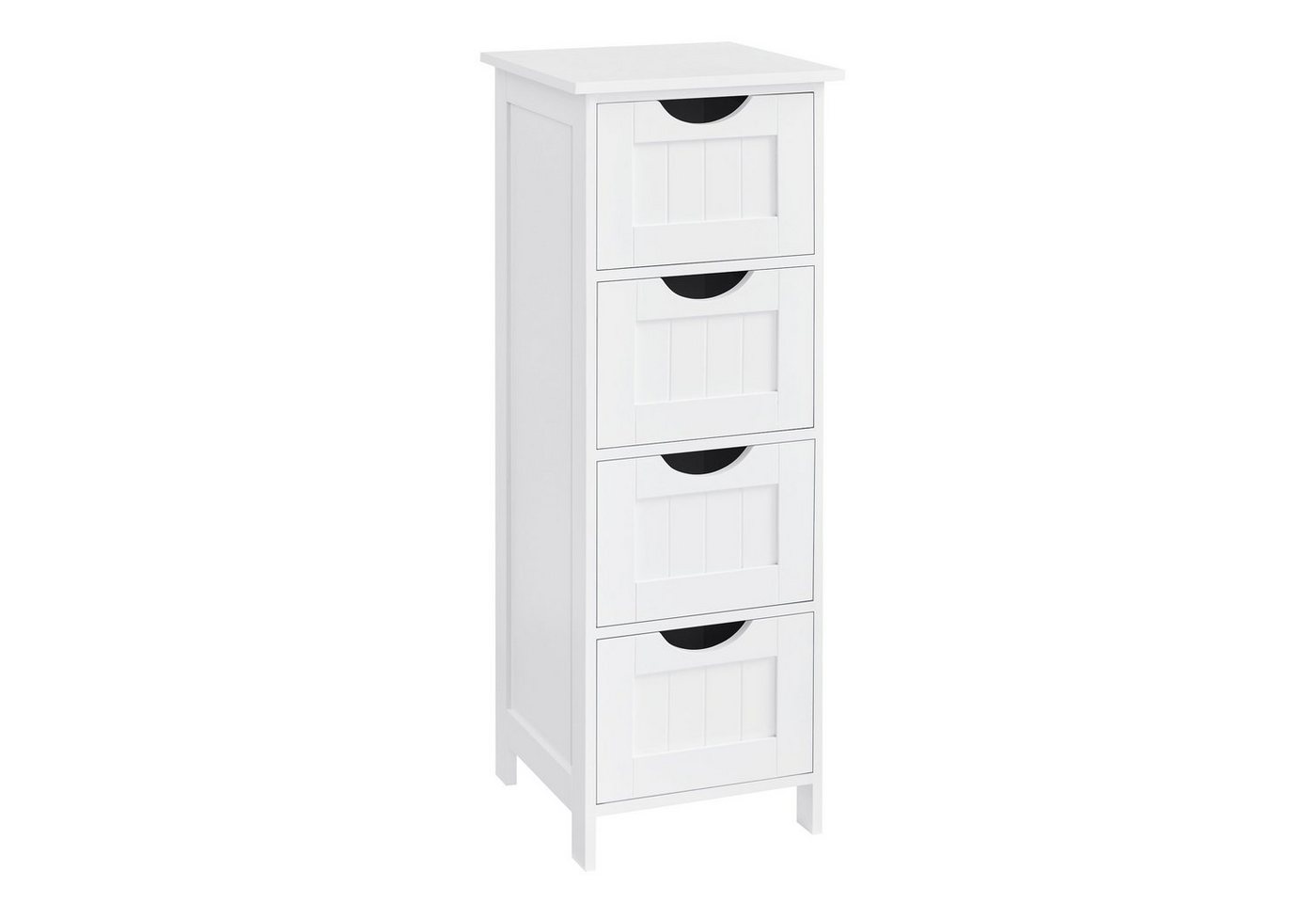 Badezimmerschrank Weiß Mit 4 Schubladen - L30 Cm Bild 5