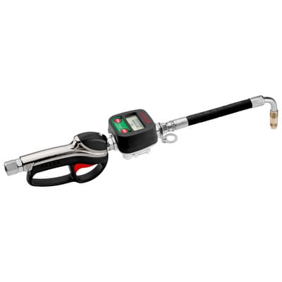 Zapfpistole 40AL für Öl & ähnl. Flüssigkeiten, flexibles Endstück, Digitalzählw.