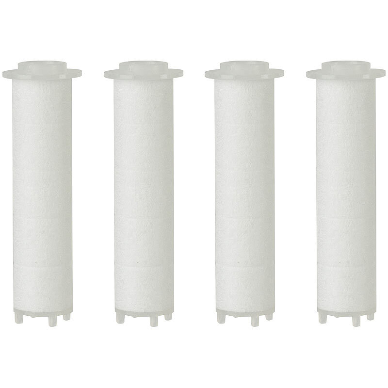 BadeStern Duschkopf Halterung: 4er-Set Wasserfilter für Handbrause DSK-100 Bild 2