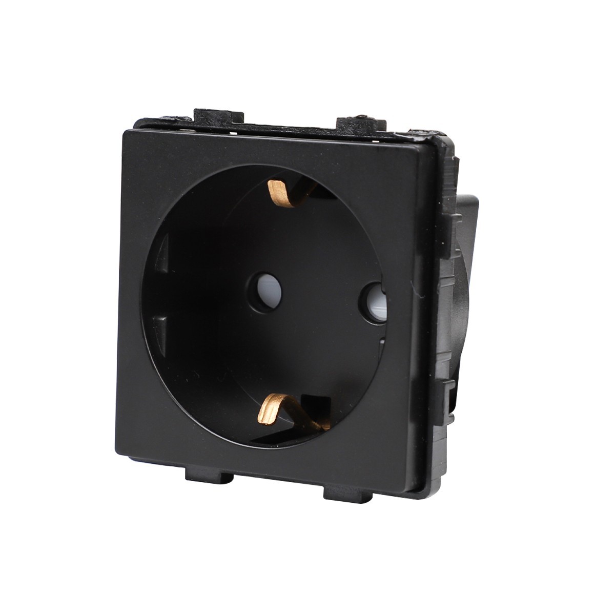 Glas Lichtschalter Steckdose Schwarz Unterputz – Touch Dimmer USB C 65W Rahmen