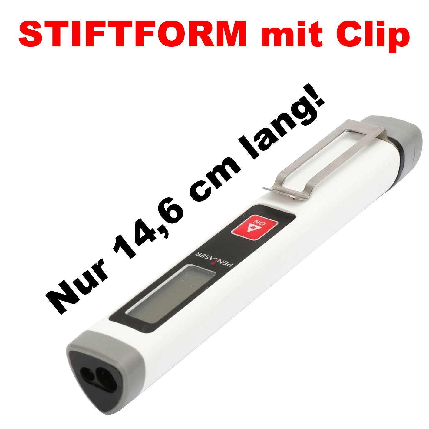 A-WARE: Ultra Mini Laser Entfernungsmesser in STIFTFORM inkl. Batterien Bild 2