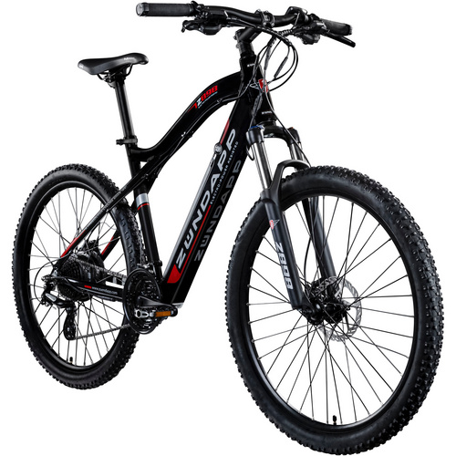 ZÜNDAPP E-Bike »Z898«, 27,5 Zoll, 24 Gänge, max. Reichweite: 150 km, schwarz/rot Bild 3
