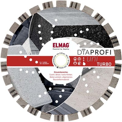 DiaProfi-Diamantscheibe UNI-TURBO Ø300mm, Bohrung 30mm